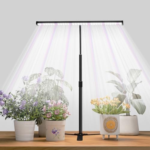 Super-Bright Grow Light for Indoor Plants,6000K 108LEDs Full Spectrum Plant Lamp with Timer 4/8/12Hrs&Height Extendable for Home Office Desktop Plants by Juhefa
