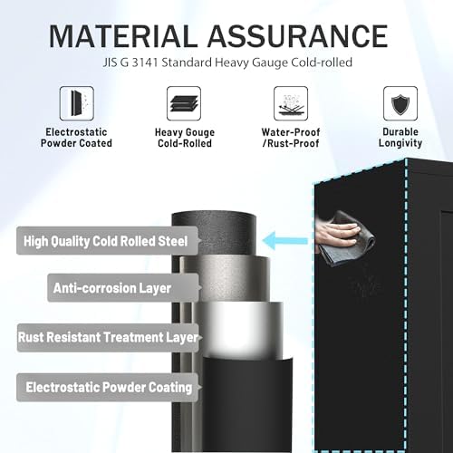GAIOUS 61.02" Kitchen Pantry Cabinet, Black Metal Pantry Storage Cabinet - Image 4