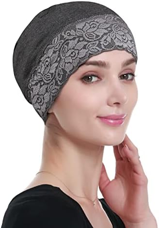 Lace Beanie Sleep Caps Head Coverings for Women Hair Loss - Image 3