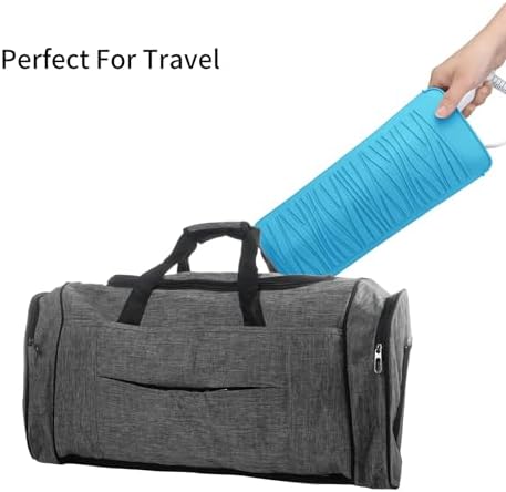 Silicone Heat Resistant Travel Mat Pouch for Hair Straighteners, Curling Irons, Wands, and Hot Styling Tools (Sky Blue) 1 Pack - Image 7
