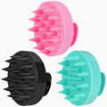 Oligei Scalp Massager 3 Pack, Shampoo Brush, Hair Scrubber for Exfoliation, Soft Silicone Brush for Hair Growth and Dandruff Removal by Oligei