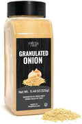 Fresh Finest Granulated Onion 11.46oz - Premium Onion Powder - All-Natural, Non-GMO, Gluten-Free, Kosher - Perfect for Cooking, Seasoning, and Enhancing Flavors by FreshFinest