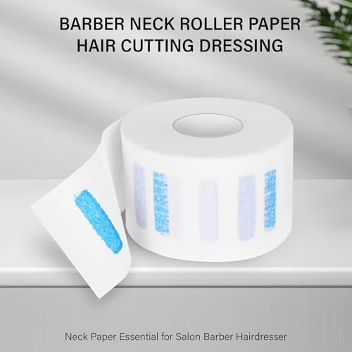 Disposable Barber Neck Paper with Hairdressing Accessory Tool - 5 Rolls & 500 Neck Strips, Barber Supplies - Image 2