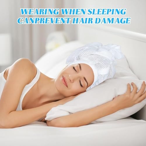 Net bonnet, Special Design for Curly Hair, Reduces Frizz, Accelerates Drying, Enhances Curl Definition（total 2pcs) - Image 5