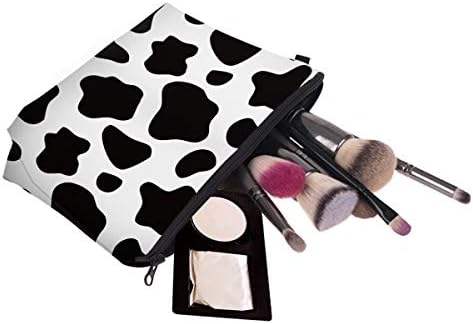 Deanfun Cosmetic Bag for Women Trendy Makeup Bags Organizer Travel Waterproof Toiletries Bag Accessories Cow Point Gifts (52558) - Image 4