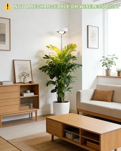 Plant Grow Light, LED Growing Light Full Spectrum for Indoor Plants,White Magnifying Glass Plant Lights,Height Adjustable, Automatic Timer, 5V Low Safe Voltage,Idea for Large - Image 7