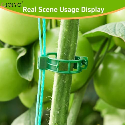 Plant Support Clips,Plastic Clips for Securing Plants,Tomato Vine Clips,Plant Fixing Clips,Garden Clips for Climbing Plants,Grape and Vine Vegetables (130, Green) - Image 5