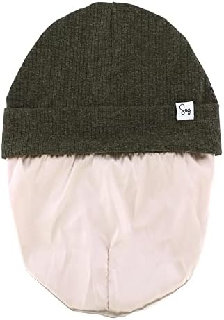 Jersey Beanie Hat for Newborn Baby Boys Girls Silky Satin Lined Hats Bonnet Toddler Infant Little Kids Beanies Caps - Image 4