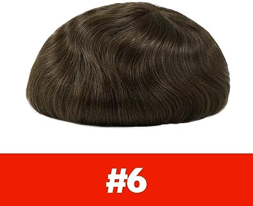 Lordhair Hair System for Men Human Hair Toupee, 8×10 Inch, #6 - Image 2