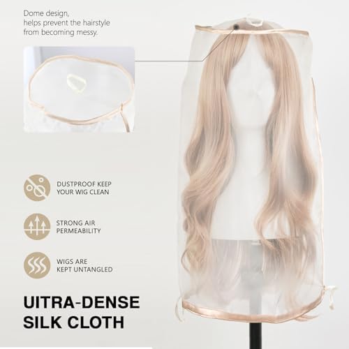 5PCS Wig Storage Bags for Multiple Wigs Covers to Keep Wig Fresh, Holder Stand Dust Cover with Drawstring, Hair Salon Accessories Supplies & Kit for Salon Home Use - Image 4