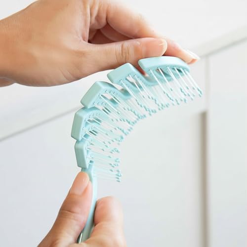 Flex Detangling Hair Brush (Turquoise) - Image 5