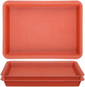 11 Inch Red Plant Saucer, 3 Packs Plastic Plant Trays for Pots, Plant Water Catcher Tray for Indoors Outdoor, Flower Planter by GREANER