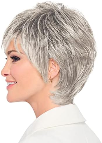Raquel Welch Fierce And Focused Hand Tied Short Bob Wig by Hairuwear, Average Size Cap, RL56/60 Silver - Image 4