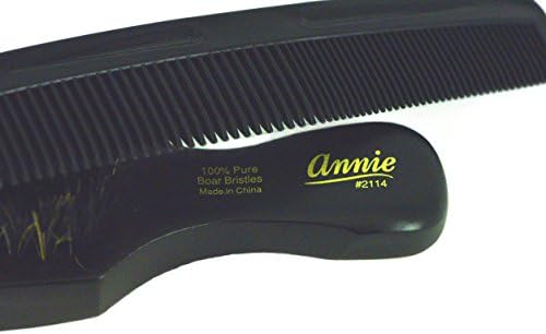 Annie Mini Pocket Combo Brush #2114 - Natural Boar Bristles, Hair Comb for Long and Short Hair - Image 4