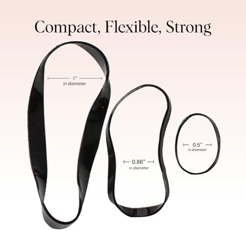 Kitsch No Snag Small Hair Ties - Elastic Rubber Bands for Hair | Women's Hair Elastics - 1 pack, 100pcs (Black) - Image 5