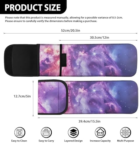 ZOUTAIRONG Curling Iron Holder Neoprene Curling Iron Bag Heat Resistant Hair Dryer and Curling Iron Travel Case for Travel Gym Home Flat Iron Case Green Curling Iron Holder Hot Tools Travel Bag Galaxy - Image 3