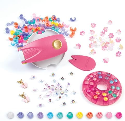 Snap N' Glam Hair Styling Set - Create Unique Styles with 100 Reusable Bead Clips, Gems & Accents - Great for All Hair Types - Easy to Use, Remove, and Reuse - Fun Gift for Girls Ages 8+ Make it Real - Image 3