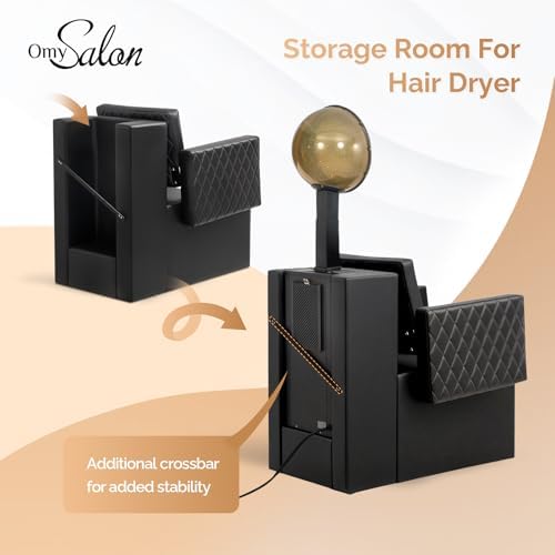 OmySalon Dryer Chairs for Salon, Professional Hair Dryer Chair Fit for Hooded Dryer, Extra Wide Seat, Beauty Salon Barbershop Furniture - Image 5