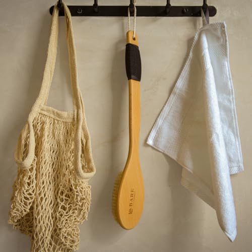 Bare Botanics 17" Extra Long Dry Body Brush - Medium Firmness Back Scrubber - Image 5