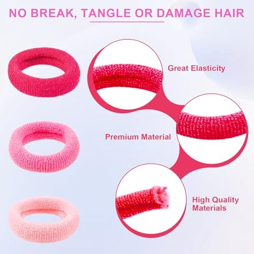 TVINLIK 400 PCS Baby Hair Ties – No Damage Elastic Ponytail Holders - Image 3