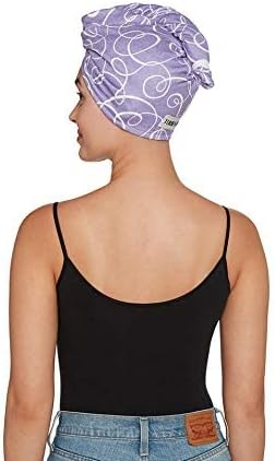 Turbie Twist Microfiber Hair Towel Wrap for Women and Men | 2 Pack | Bathroom Essential Accessories | Quick Dry Hair Turban for Drying Curly, Long & Thick Hair (Purple Signature) - Image 5
