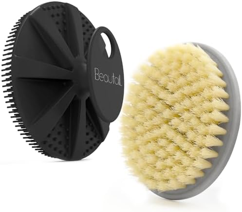 Body Scrubber 2 Pack, BEAUTAIL Gentle Exfoliating Shower Scrubber for Body by BEAUTAIL