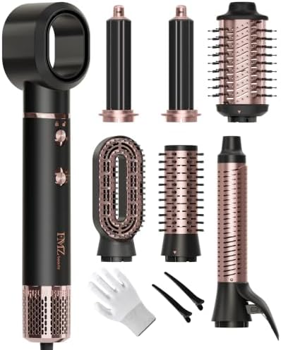 FMZ 7-in-1 Air Wrap Hair Styler, Ionic Blow Dryer Brush & Curler by FMZBeauty