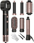 FMZ 7-in-1 Air Wrap Hair Styler, Ionic Blow Dryer Brush & Curler by FMZBeauty