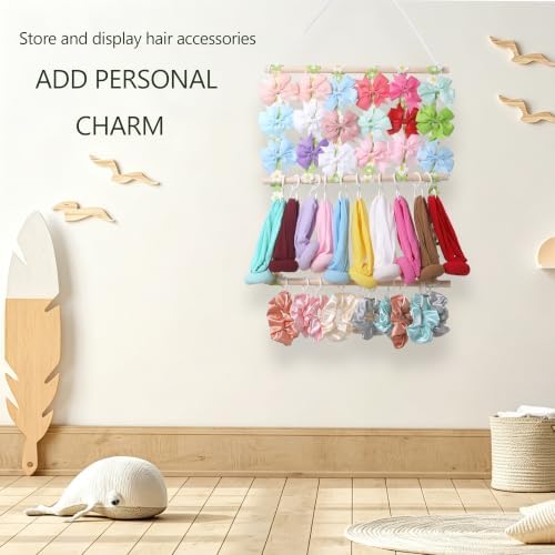 Headband Holder Hair Bow Organizer for Girls Green - Image 5