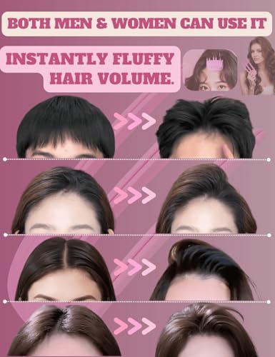 Hair Volume Clip - 2PCS Root Clips for Curly Hair Volume, Magic Volumizing Hair Clips for Creating Fluffy Bangs & Lifting Roots, Wind Shaping Styling Comb Set(Rose Purple) - Image 4