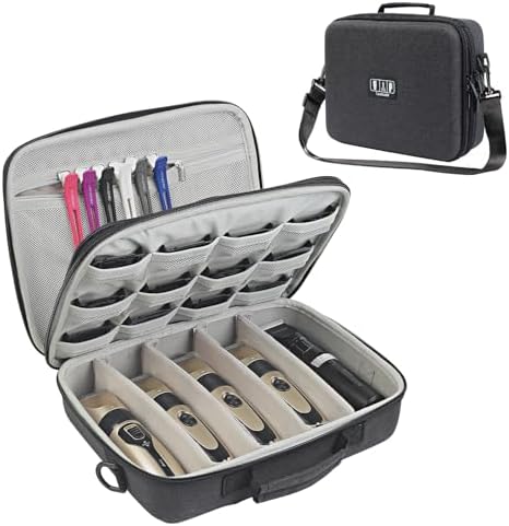 Luxtude Large Barber Case, Barber Bags for Clippers and Supplies, Large Hair Clipper Case for Travel, Clipper and Trimmer Cases, Barbers Accessories for Wahl 5Star/Hatteker/Oneisal/Andis Grooming by Luxtude
