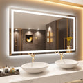 LOAAO 50"X30" LED Bathroom Mirror with Lights, UL Listed by LOAAO