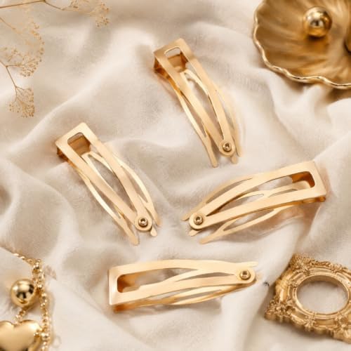 Chinco Kc Gold 24 Pcs Double Grip Hair Metal Snap Clips,2 Inch - Image 6