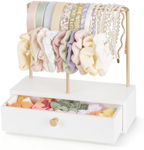 Mkono Hair Accessories Organizer Holder for Headband Scrunchie Claw Clips by Mkono