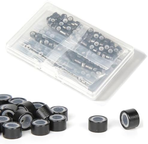 Celinabella 300PCS 5mm Micro Ring Beads, Black by Unknown