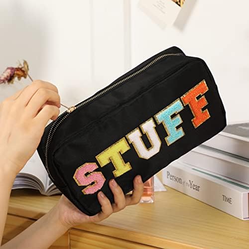 DYSHAYEN Small Cosmetic Bag, Black Stuff - Image 5