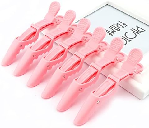 Ondder 24 Pack Large Alligator Clips for Hair Sectioning, Coloring, Cutting - Pink Pro Salon Barber Hair Styling Accessories for Women and Men - Image 6