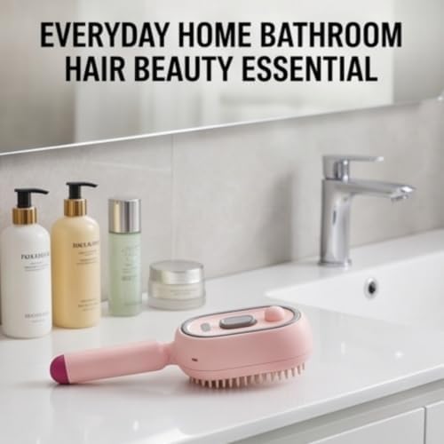 Electric Spray Air Cushion Massage Comb, Hair Brush with Water Spray, Rechargeable Anti-Static Hair Brush with Fine Mist Spray and Red Light Scalp Massage, Wet Dry Hair Styling for Women Men（1） - Image 5