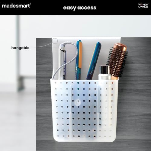 madesmart Hanging Hair Tools Organizer, Frost - Image 3