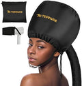TEPENAR Bonnet Hair Dryer Attachment, Large - Black, Upgraded Soft Adjustable for Hand Held Hair Dryer, Fast Drying, Ideal for Natural Curly Textured Hair Care and Speeds Up Drying Time at Home by HOME