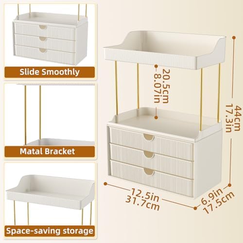 StorBin Arcylic 5-Tier Makeup & Skincare Organizer for Vanity, Bath - Image 2