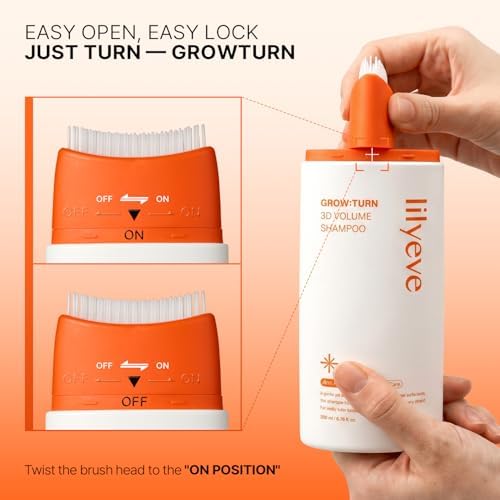 lilyeve GROWTURN 3D Volume Brush Shampoo, Biotin, Hair Growth, 6.77 fl oz - Image 7