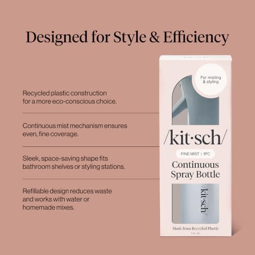Kitsch Continuous Spray Bottle for Hair – Haze Blue, 150ml - Image 3