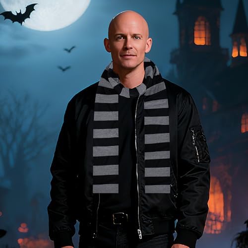 Halloween 1 Pcs Latex Bald Cap with 1 Pcs Head Wig Cap for Adult Men Women Costume Accessories for Halloween Makeup Party Costume - Image 5