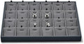 24 Grid Removable Insert Jewelry Necklace Display Tray by Woodten
