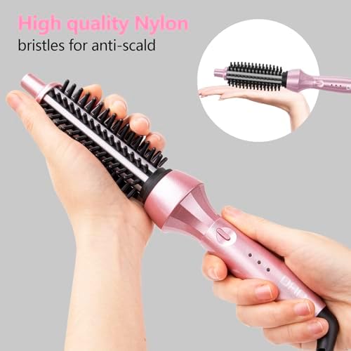 DAN Curling Iron Brush,Heated Curling Brush,CurlingBrush for Short Hair,Heated RoundBrush,SmallBrush Curling Iron,Curling Hairbrush - Image 4