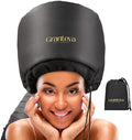 Hooded Hair Dryer Attachment w/A Headband Integrated That Reduces Heat Around Ears & Neck - Hair Dryer Hooded Diffuser Cap for Curly, Speeds Up Drying Time, Deep Conditioning At Home - Portable, Large by GRANTEVA