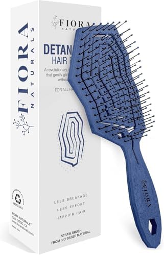 Fiora Naturals Detangling Hair Brush for Women, Detangler Hair Brush, Blue by FioraNaturals