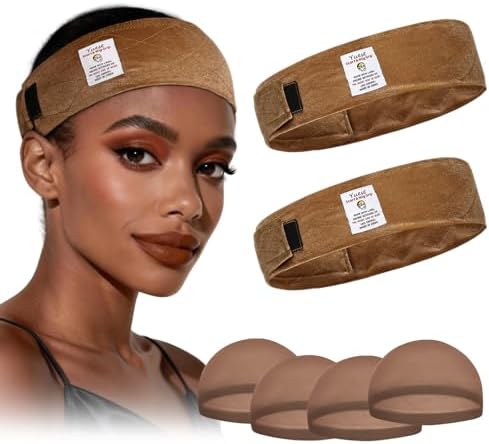 Wig Grip Headband No Slip Wig Gripper for Keeping Wigs in Place Edge Saver Adjustable Non Slip Grip Band Velvet 2 Pack - Image 5