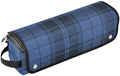 Tartan Plaid Blue Hair Tools Travel Bag Portable Travel Organizer Pouch with Heat Resistant Mat Carrying Case for Hair Dryer Curling Iron Flat Irons by PJXTH